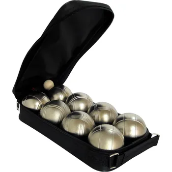 Petanque Pétanque sada MASTER 8 matně zlatých koulí obal nylon