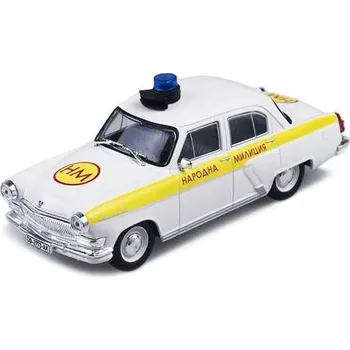 autíčko DeAgostini GAZ-21 Volha Policie Bulharsko 1:43 - Policejní auta časopis s modelem GAZ M21 Volha - Policejní auta