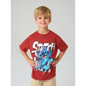 Chlapecké oblečení Sinsay - Tričko Stitch - burgundy - 212FC-53X - 212FC-53X-98