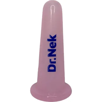 Karnevalový doplněk Dr.nek Silikonová baňka na obličej růžová M