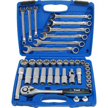 Gola sada Triumf gola sada 1/2", Super-Lock 8 - 24 mm, klíče očkoploché 8 - 19 mm, 37 dílů - 100-02959