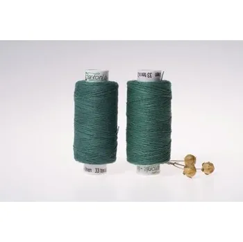 Nit Lněná nit střední, 33 x 2, 200m, modrozelená, sartor.cz