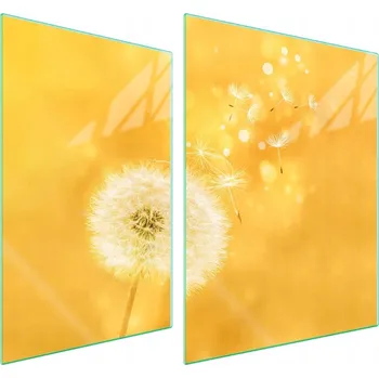 Obraz Skleněná ochranná deska na sporák 70x52 Květina