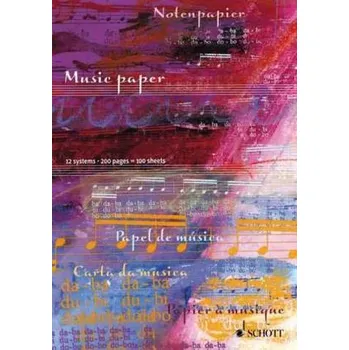 Diář Notenblock - Music Paper / Notenpapier