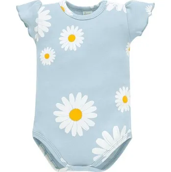 Kojenecký body PINOKIO Body krátký rukáv Daisy MODRÁ - 86
