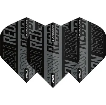 Šipka Letky na šipky Red Dragon Hardcore XT, šedé, černé, extra tlusté