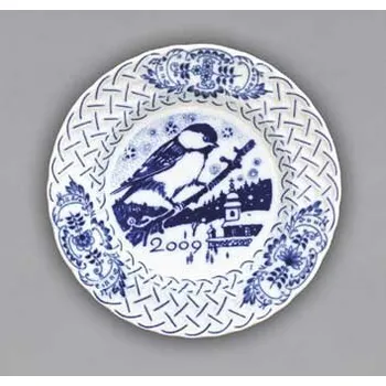 Talíř Cibulák Talíř Výroční 2009 reliéfní závěsný 18cm Originál Český porcelán Dubí