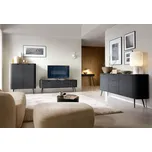 Obývací sestava černá, černé nohy Zova