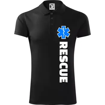 Pánská košile Rescue - pro záchranáře - Polokošile Victory sportovní (dresovina) - M ( Černá )