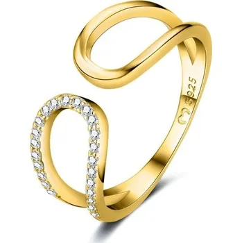 Prsten MARLION JEWELS - Dámský stříbrný prsten, zdobený zirkony, nastavitelný, Art Deco, dámské šperky