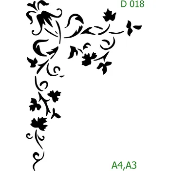 Šablona D 018 - A4 , Nelepící folie