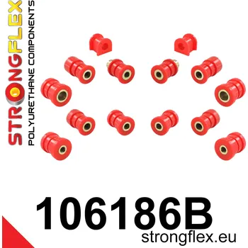 Silentblok nápravy 106186B: Strongflex Sada silentbloků zadního zavěšení 16mm