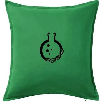 Polštář DNA laboratoř - Polštář 50x50 - 50x50 - Pouze potah ( Středně zelená )