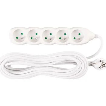 Napájecí kabel Kabel DG-F805B 10,00 m, prodlužovací, 5 zásuvek