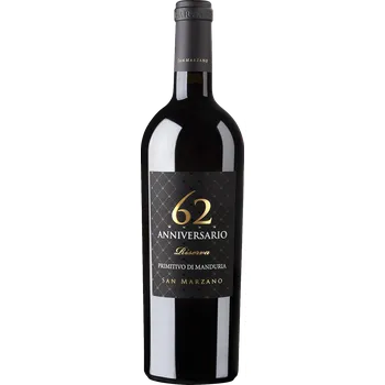 Víno San Marzano Anniversario 62 Primitivo di Manduria DOP Riserva 2019 0,75 l