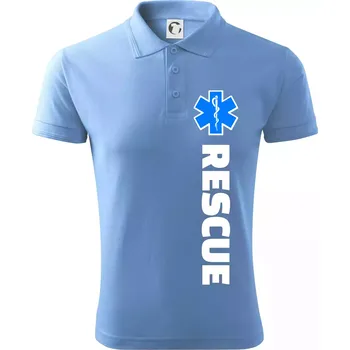 Pánská košile Rescue - pro záchranáře - Polokošile pánská Pique Polo 203 - M ( Pyžamově světlá modrá )