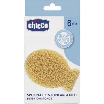 Vrták CHICCO Houbička na umývání s ionty ze stříbra 6m+
