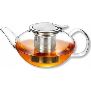 Konvice na čaj WILMAX Skleněná konvice s kovovým sítkem na čaj 650ml WILMAX 650ml průhledná