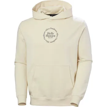 Pánské oblečení Pánská Mikina HELLY HANSEN CORE GRAPHIC SWEAT HOODIE 53924_034 – Béžová M