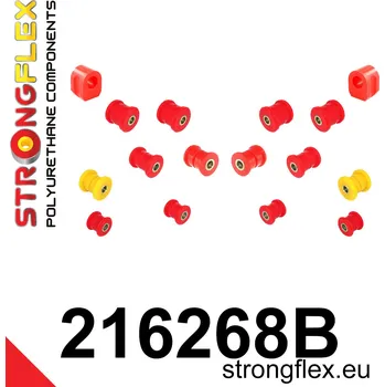 Silentblok nápravy 216268B: Strongflex Sada silentbloků zadního zavěšení 25mm 211924