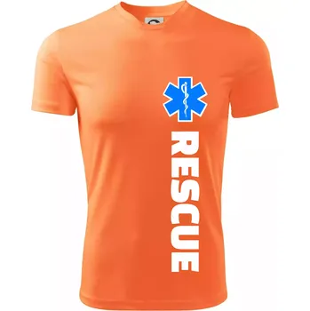Chlapecké oblečení Rescue - pro záchranáře - Dětské triko sportovní (dresovina) - 158 cm/12 let ( Neon mandarine )