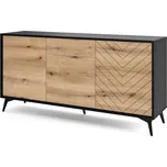 Komoda K154 evoke dub / černá Diamond