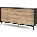 Komoda KSZ154 evoke dub / černá Diamond