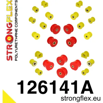 Silentblok nápravy 126141A: Strongflex Kompletní sada silentbloků pro zavěšení varianta SPORT Custom 24mm 121502 - 12mm 52mm (121467) 121471B - 62mm -