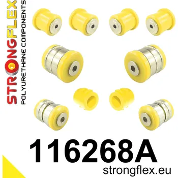 Silentblok nápravy 116268A: Strongflex Sada silentbloků předního zavěšení varianta SPORT 33mm