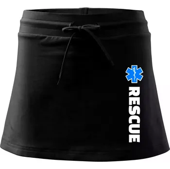Dámská sukně Rescue - pro záchranáře - Sportovní sukně - two in one - XS ( Černá )