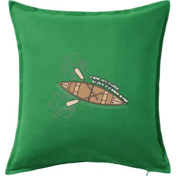 Polštář To nevim jestli to sjedem - Polštář 50x50 - 50x50 - Pouze potah ( Středně zelená )