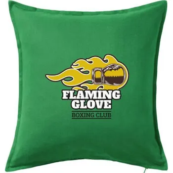 Polštář Box flaming glow - Polštář 50x50 - 50x50 - Včetně výplně ( Středně zelená )