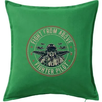 Polštář Death From Above - Polštář 50x50 - 50x50 - Pouze potah ( Středně zelená )