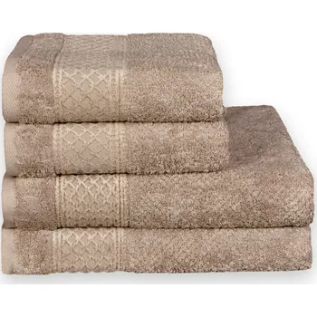 Ručník Bavlněný ručník a osuška, NEFRIT tmavě béžová