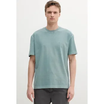 Bavlněné tričko Calvin Klein Jeans J30J327488 zelená 96X, vel. S