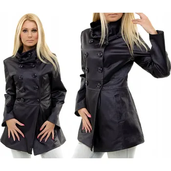 Dámský kabát Genesy dámská bunda parka bez kapuce K37 velikost 42