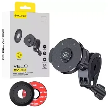 Držák na kolo, kočárek, motorku (řidítka) Blavec BV-03, barva černá