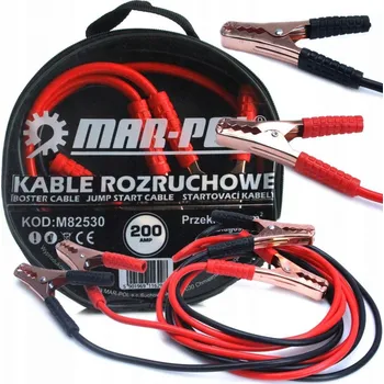 Startovací kabely 200A, 2m, 6mm2 MAR-POL M82530