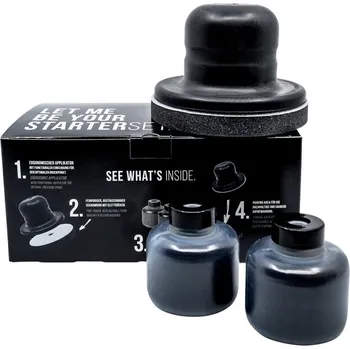 CARSYSTEM Dry Coat 2.0, černý kontrolní prášek – sada 158.486