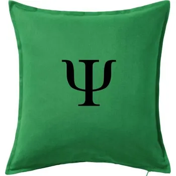 Polštář Psychologie znak - Polštář 50x50 - 50x50 - Pouze potah ( Středně zelená )