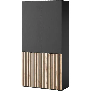 Ložnice Skříň Sento 2D grafitově černý NW / dub wotan Sandbox