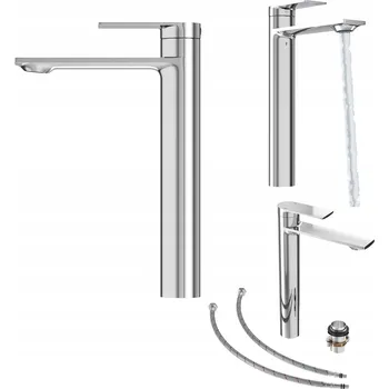 Vodovodní baterie Stojánková umyvadlová baterie Granitan Cabo stříbrná