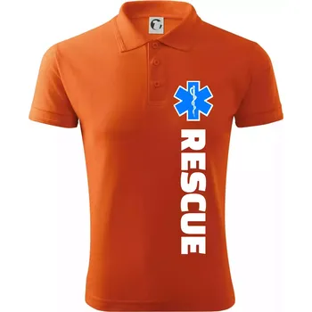 Pánská košile Rescue - pro záchranáře - Polokošile pánská Pique Polo 203 - 4XL ( Oranžová )