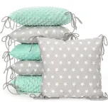 TTOMI T-TOMI Mantinel polštářkový do postýlky, grey/stars