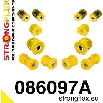 Silentblok nápravy 086097A: Strongflex Sada silentbloků předního zavěšení varianta SPORT 18mm