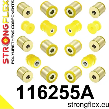 Silentblok nápravy 116255A: Strongflex Sada silentbloků zadního zavěšení varianta SPORT 14mm 111860 111826 - 51mm