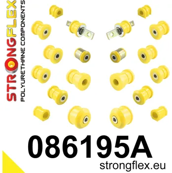 Silentblok nápravy 086195A: Strongflex Kompletní sada silentbloků pro zavěšení varianta SPORT 30mm 18mm 2 x 081578 , 2 x 081579 12mm 12mm