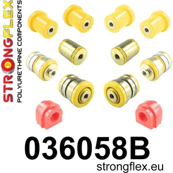 Silentblok nápravy 036058B: Strongflex Sada silentbloků předního zavěšení Custom -