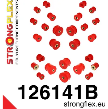 Silentblok nápravy 126141B: Strongflex Kompletní sada silentbloků pro zavěšení Custom 24mm 121502 - 12mm 35mm (121511) 121506B - 70mm -