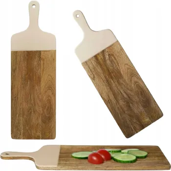 Kuchyňské prkénko Servírovací prkénko TONE 58 cm dřevěné na stůl dekorativní obdélníkové